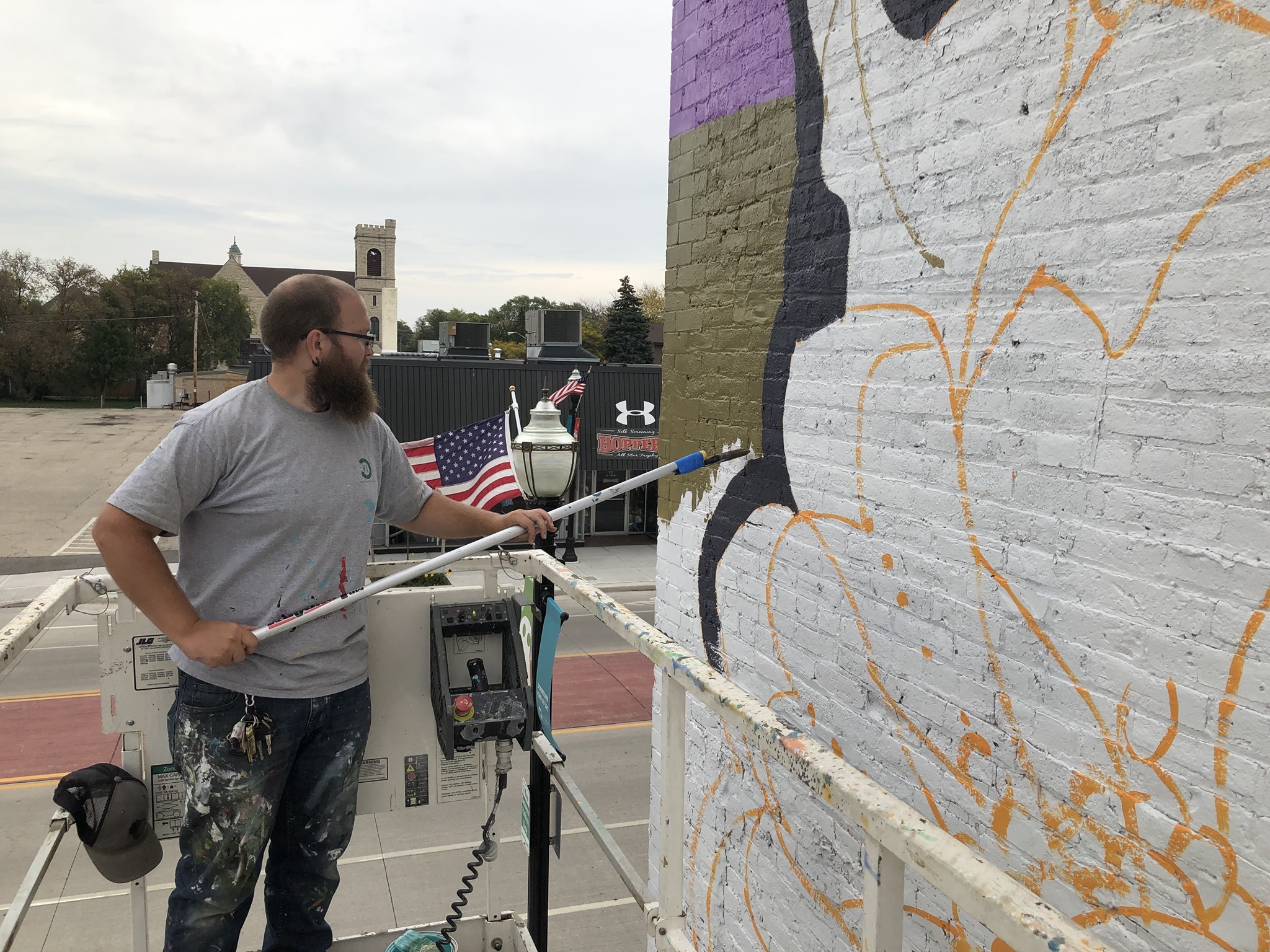 Fond du Lac Mandala Flowers Mural