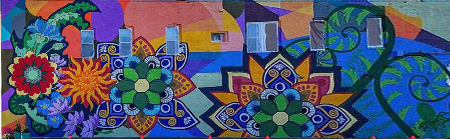 Fond du Lac Mandala Flowers Mural