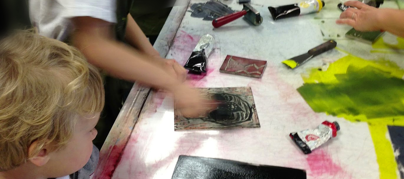 Youth Art Month Printmaking Class FTW