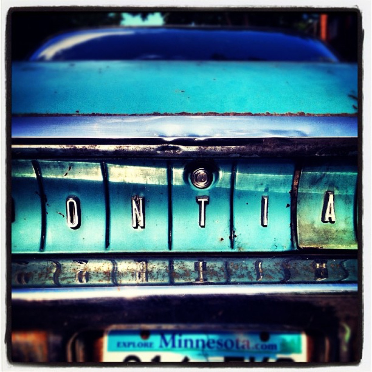 Turquoise Pontiac, letter by letter