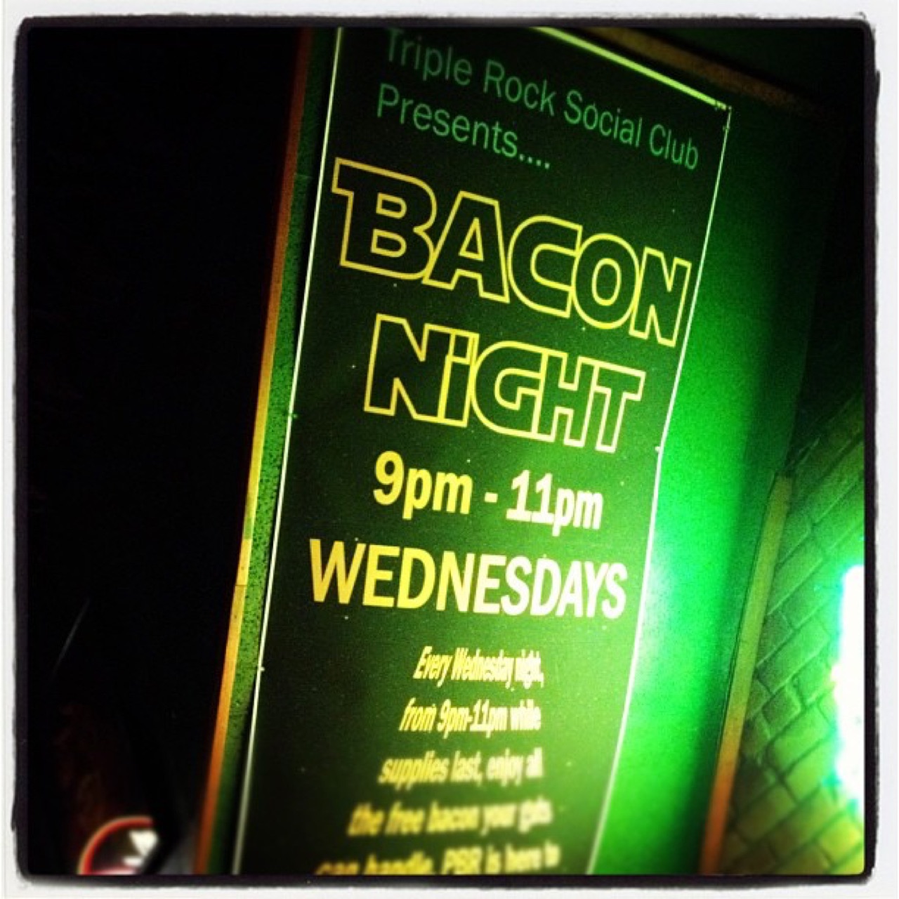 Bacon Night at the Triple Rock