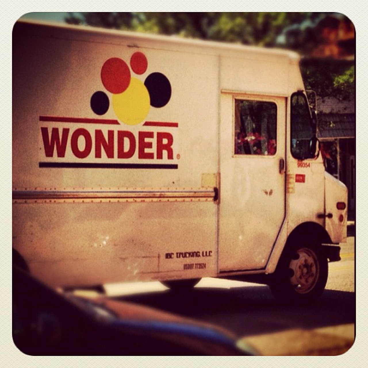 Wonder delivery truck in afternoon light