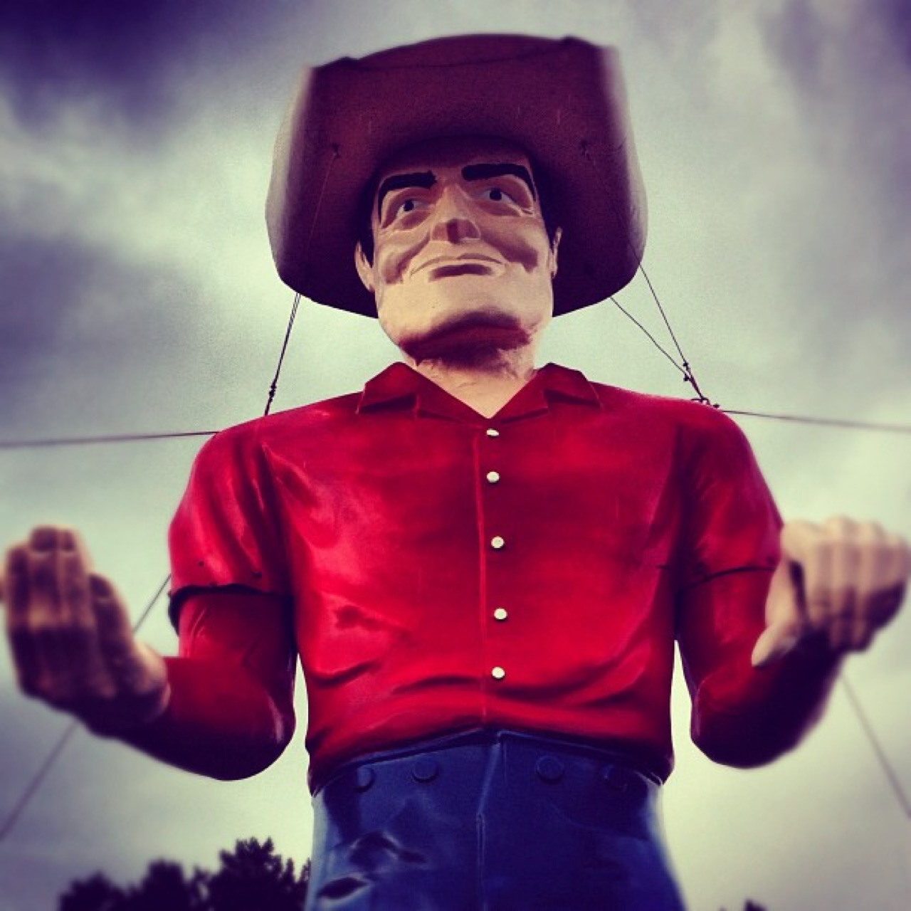 Fifty foot high cowboy.