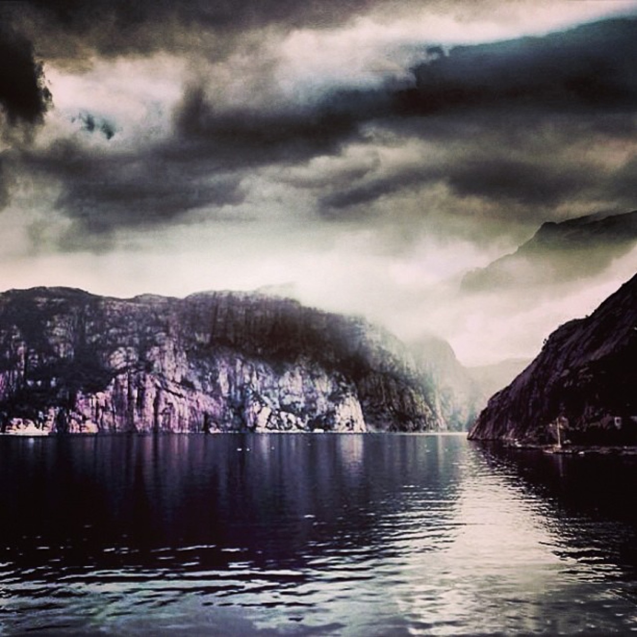 #fjord #norway #water #fog