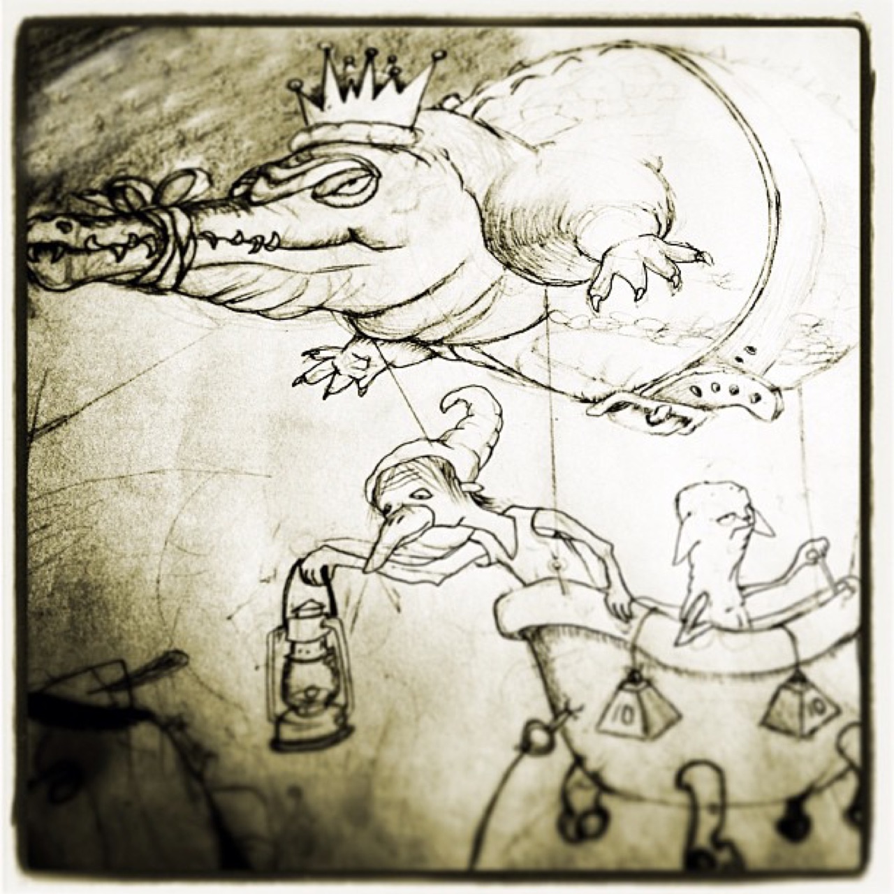 #WIP sketch for the next etching.