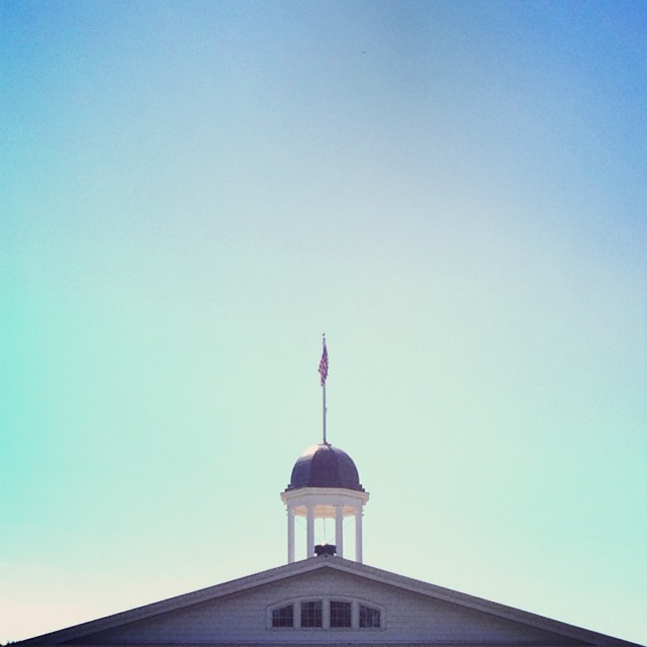The pediment and cupola
