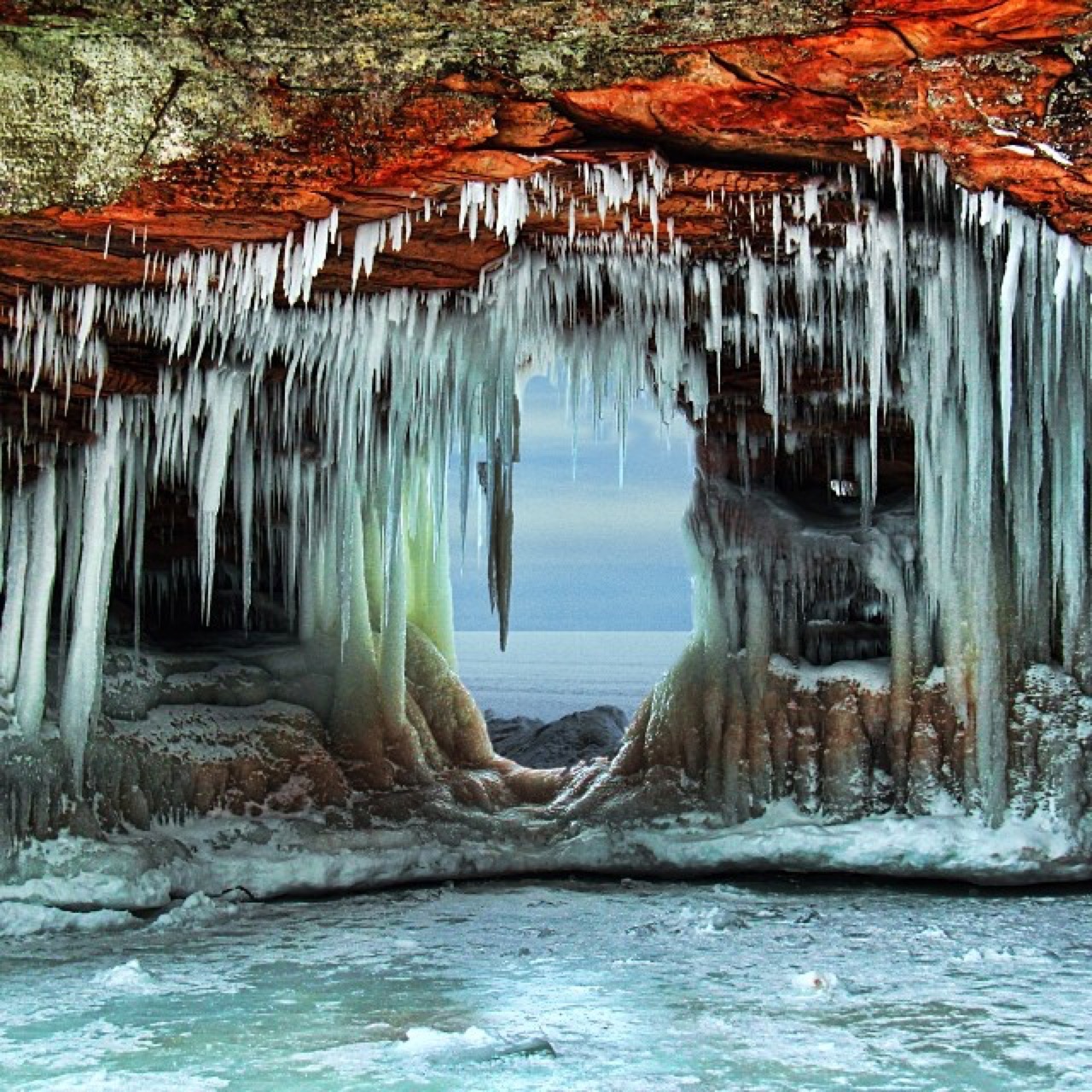 A great winter to walk on Lake Superior.