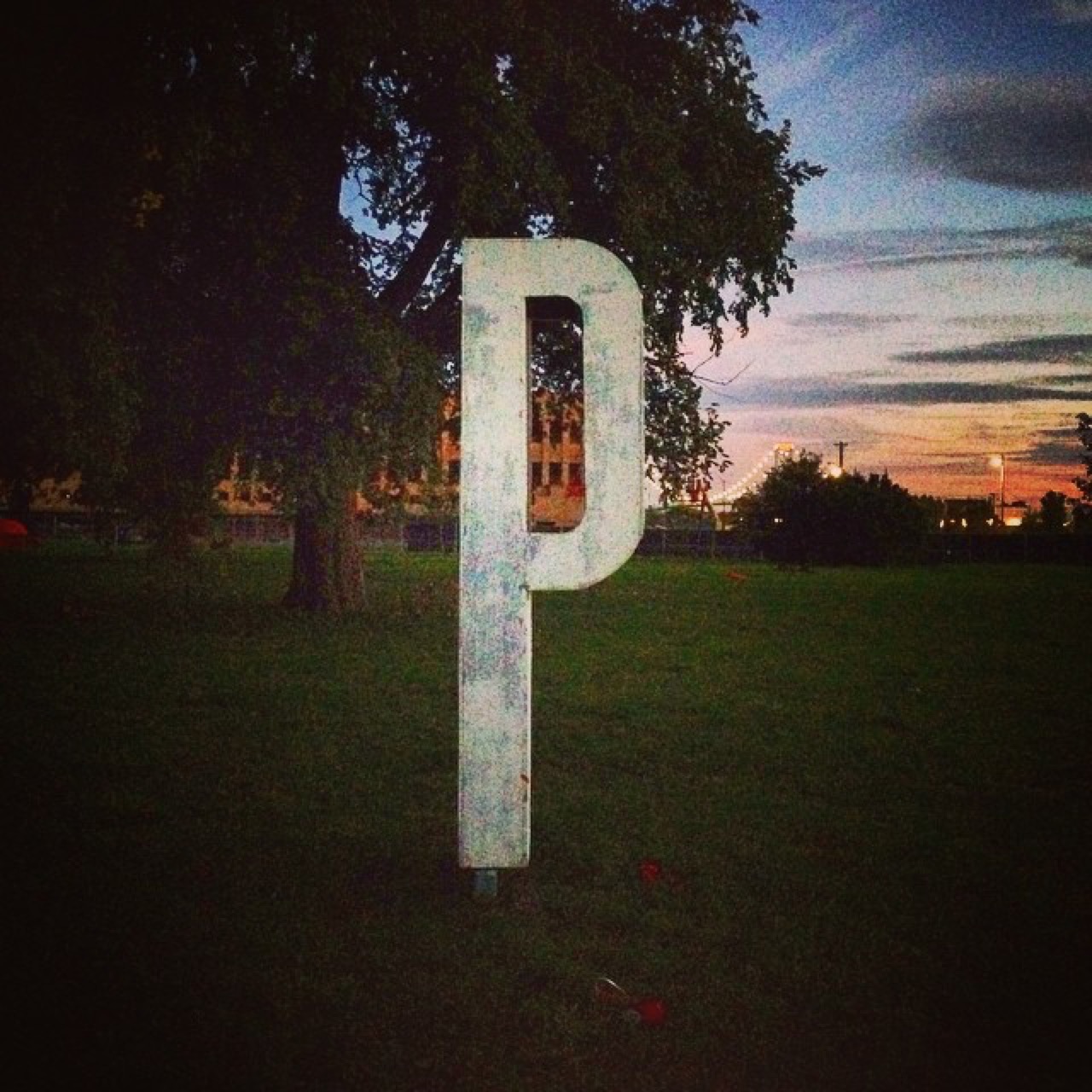 P stands for park?