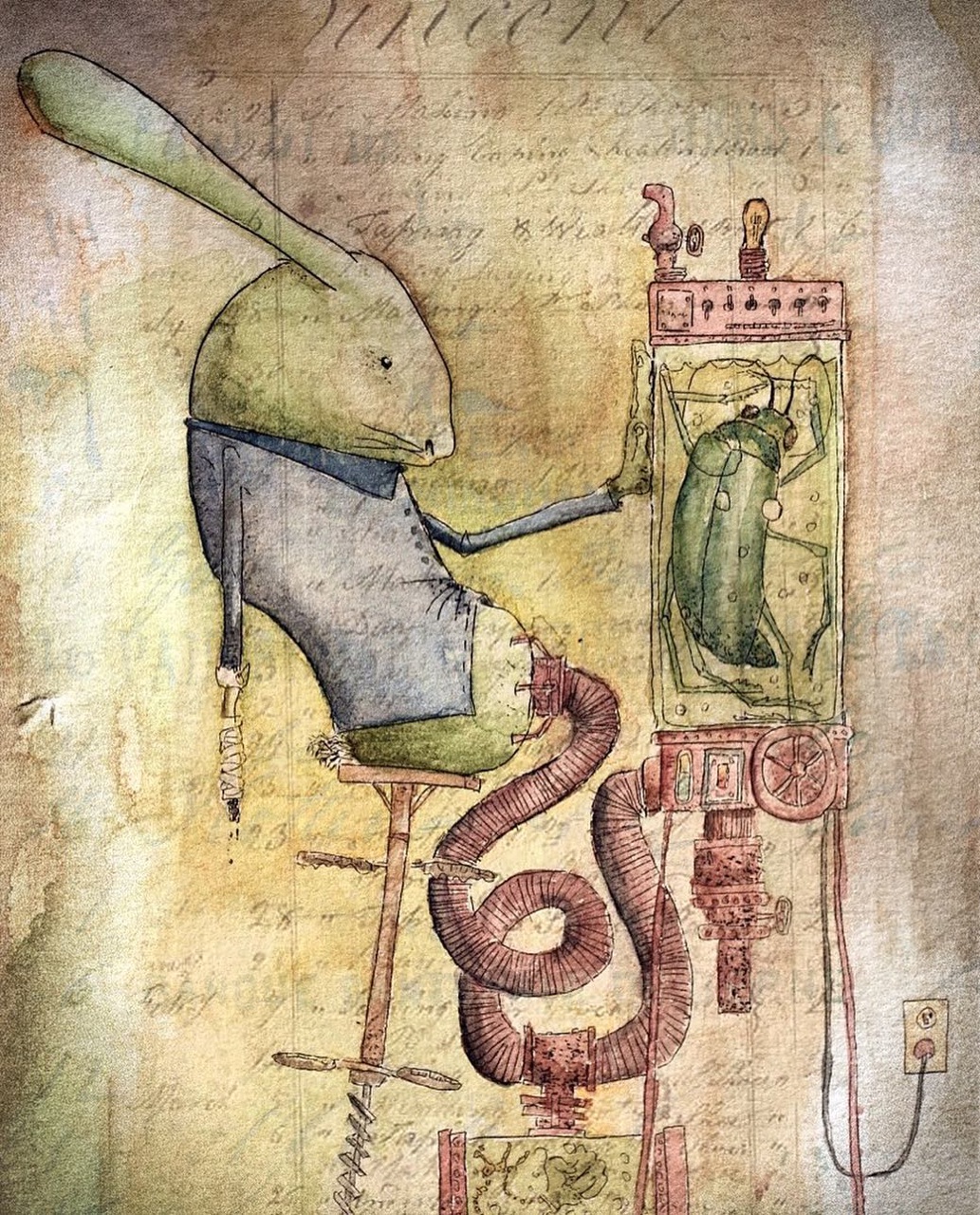 Sending a new old etching off to the madisonbubbler for the #Tarot Art…