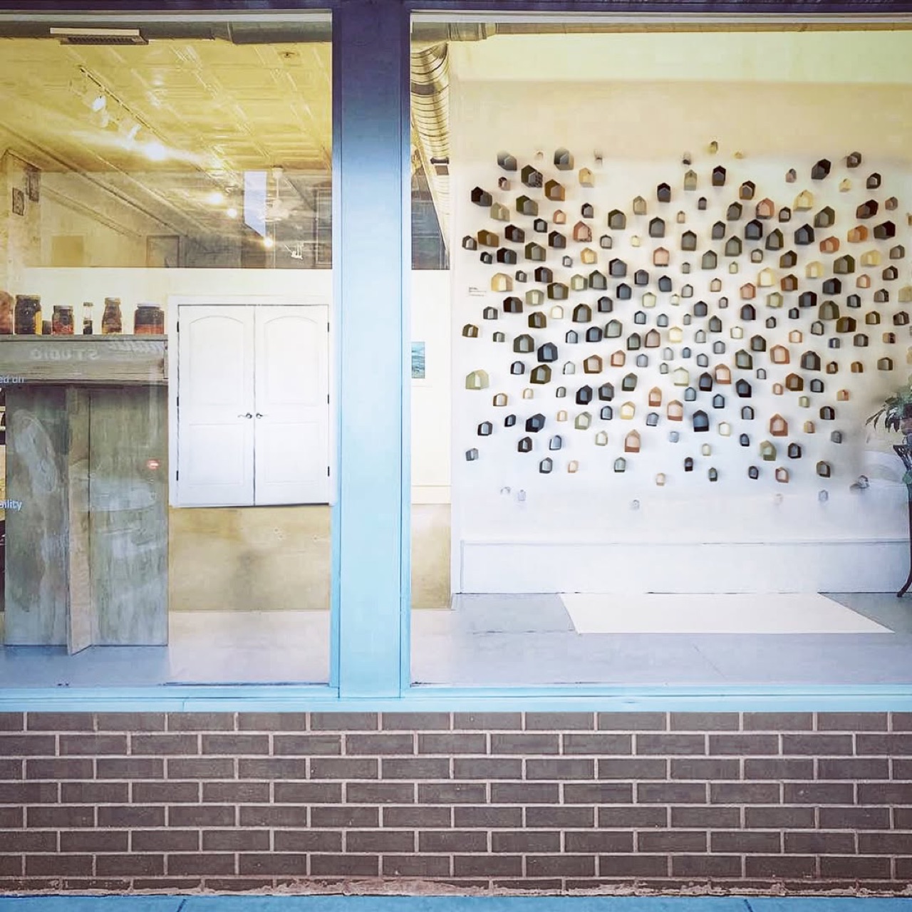 For The Art of Water exhibit the front window space has…