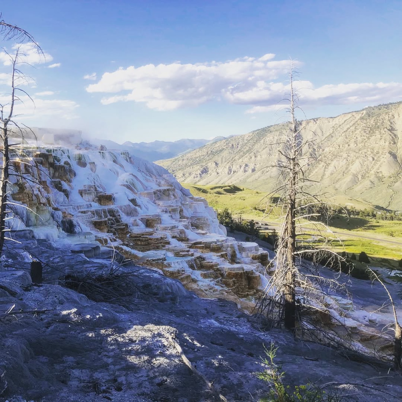 Lumbering about above the epicenter of the super volcano provides…