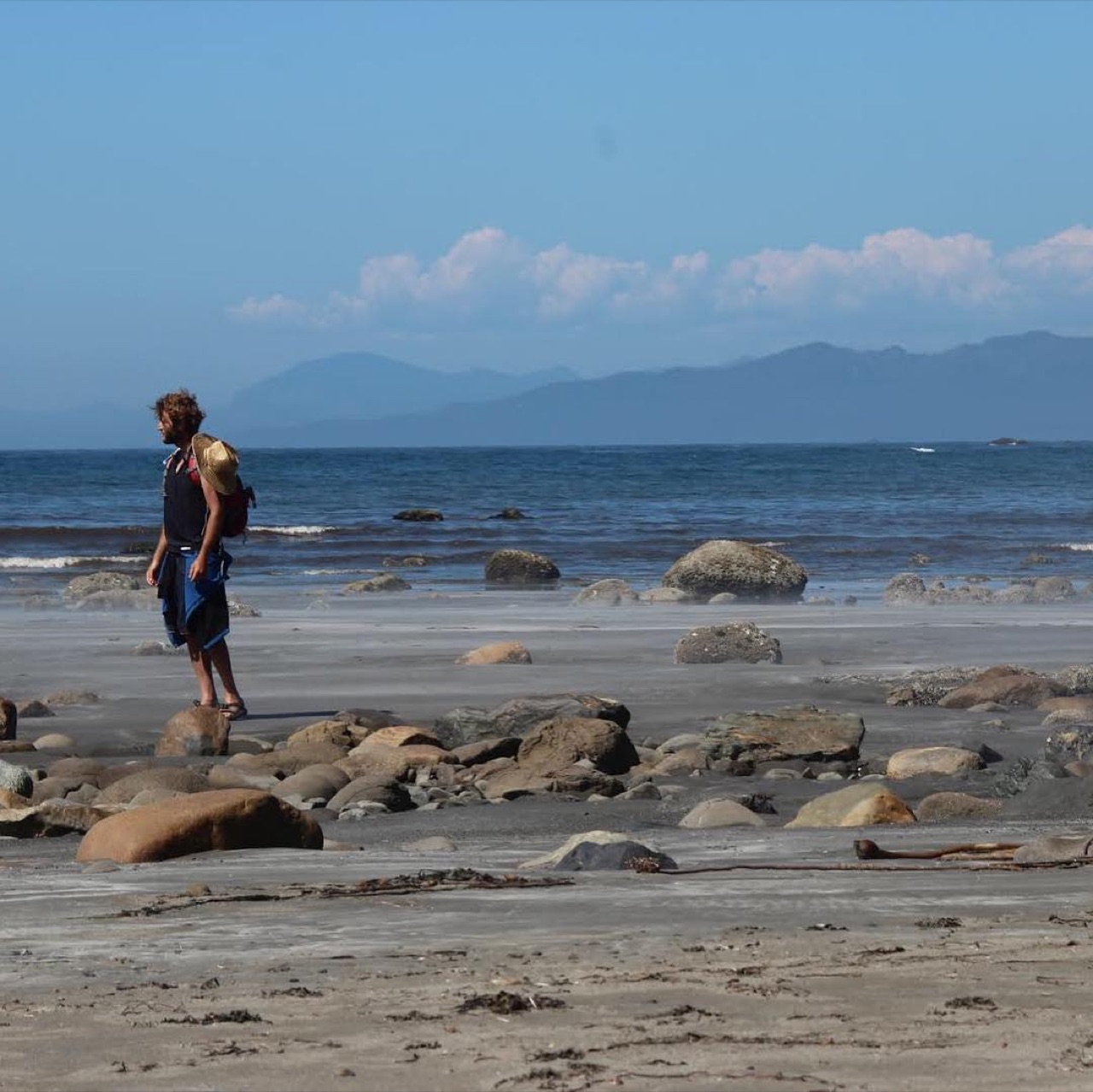 We came across what seemed to be a sacred land along the sea after a…
