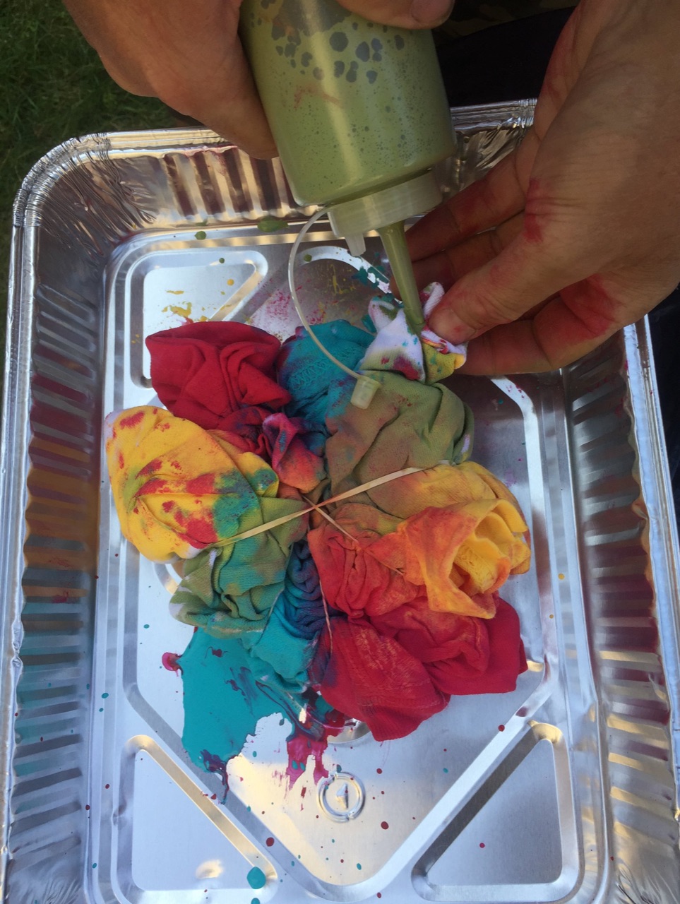 Getting down with our hippy-dippy selves in preparation for Art Slam…