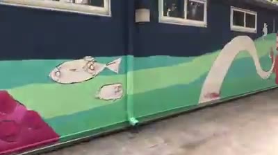 New Mural Finished our mural today!