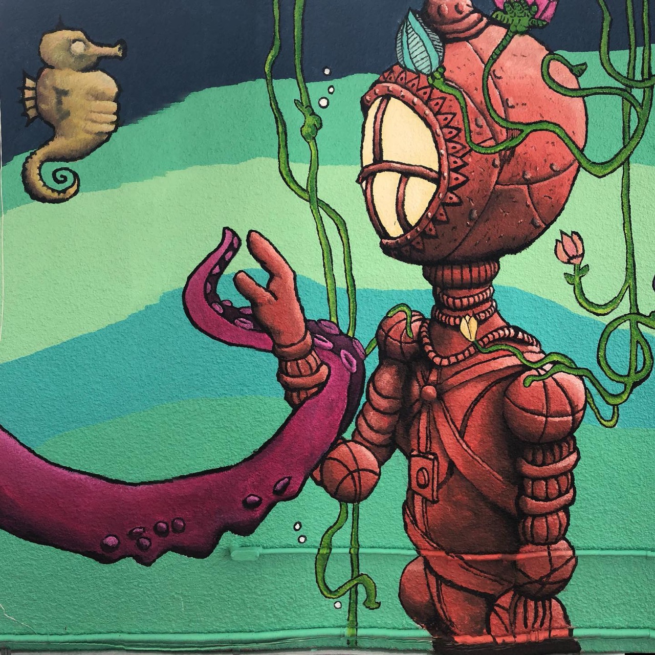 Some photographs of our completed #mural in cityofmanitowoc