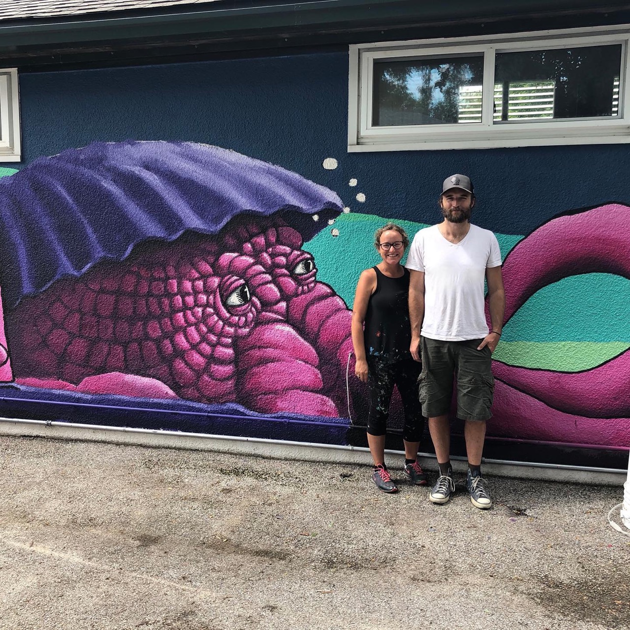 Some photographs of our completed #mural in cityofmanitowoc
