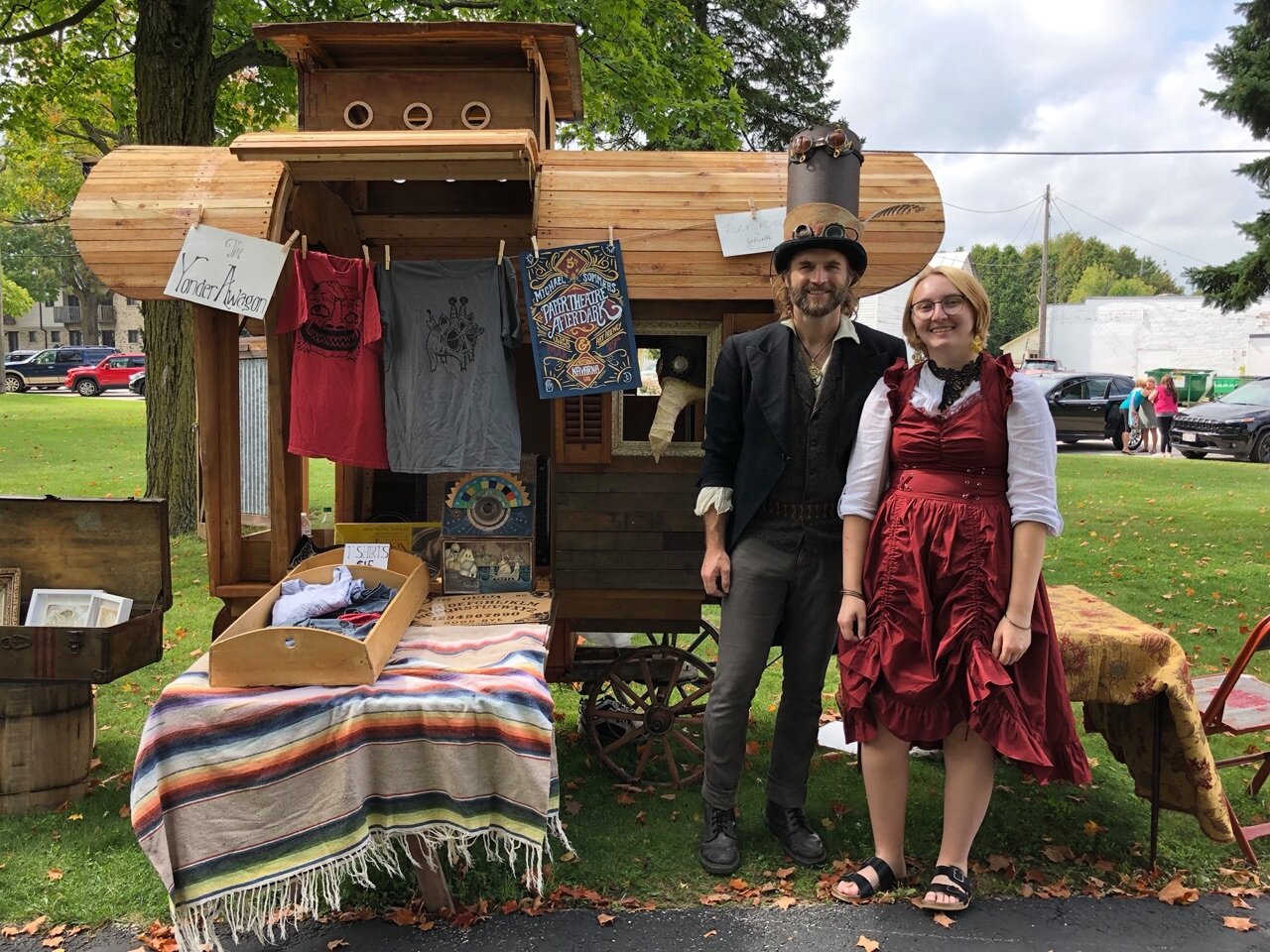 The Yonder Wagon set up at the fair