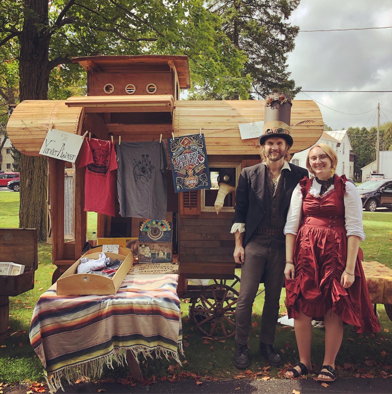 Today was the maiden voyage of #YonderAwaygon, our mobile art gallery…