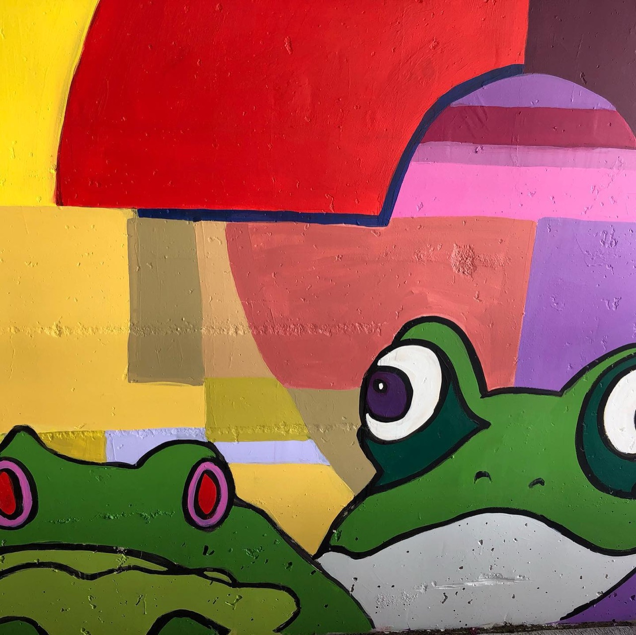 Another successful #paintbynumber #mural painted by over 120 community…