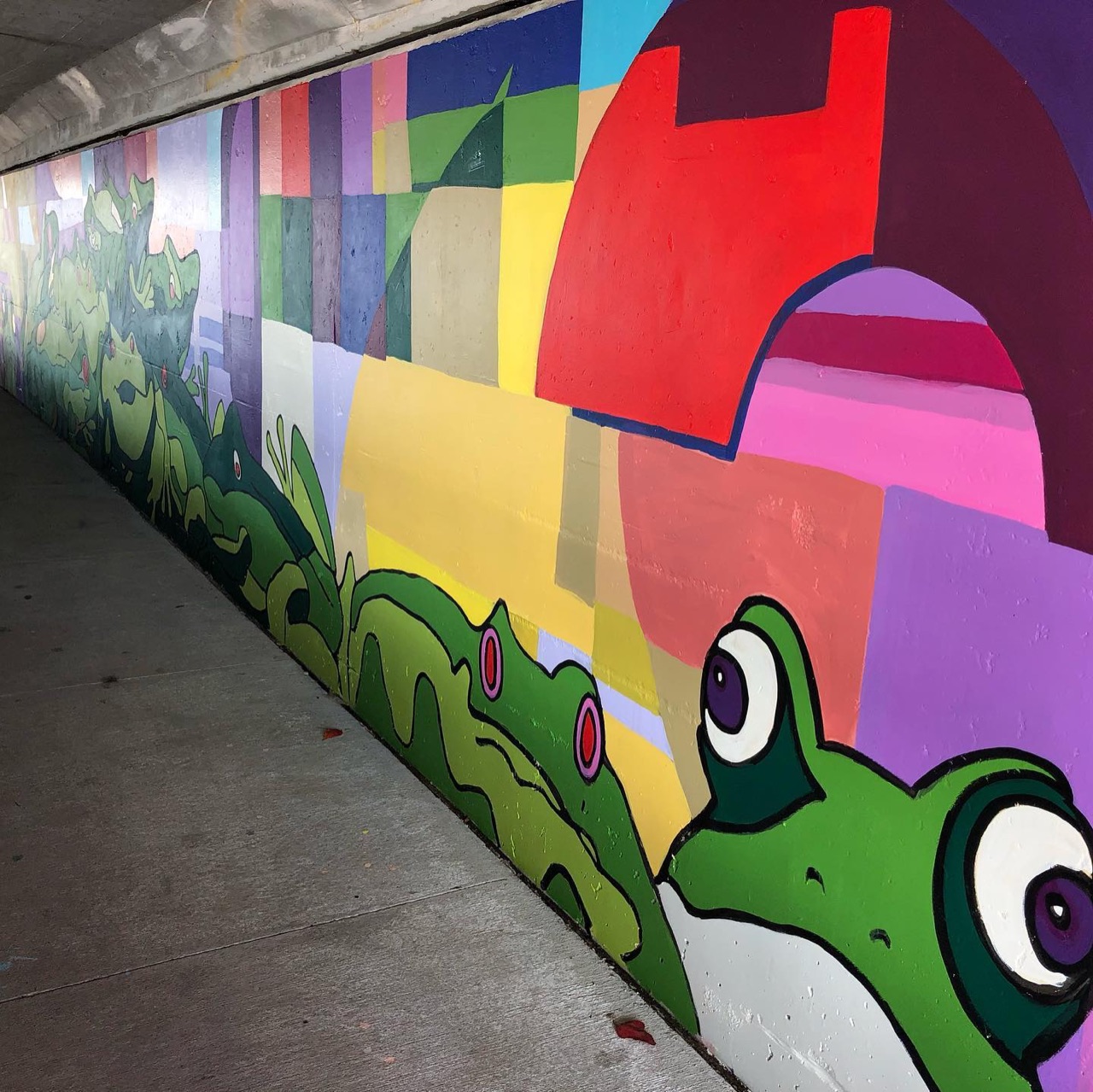 Another successful #paintbynumber #mural painted by over 120 community…