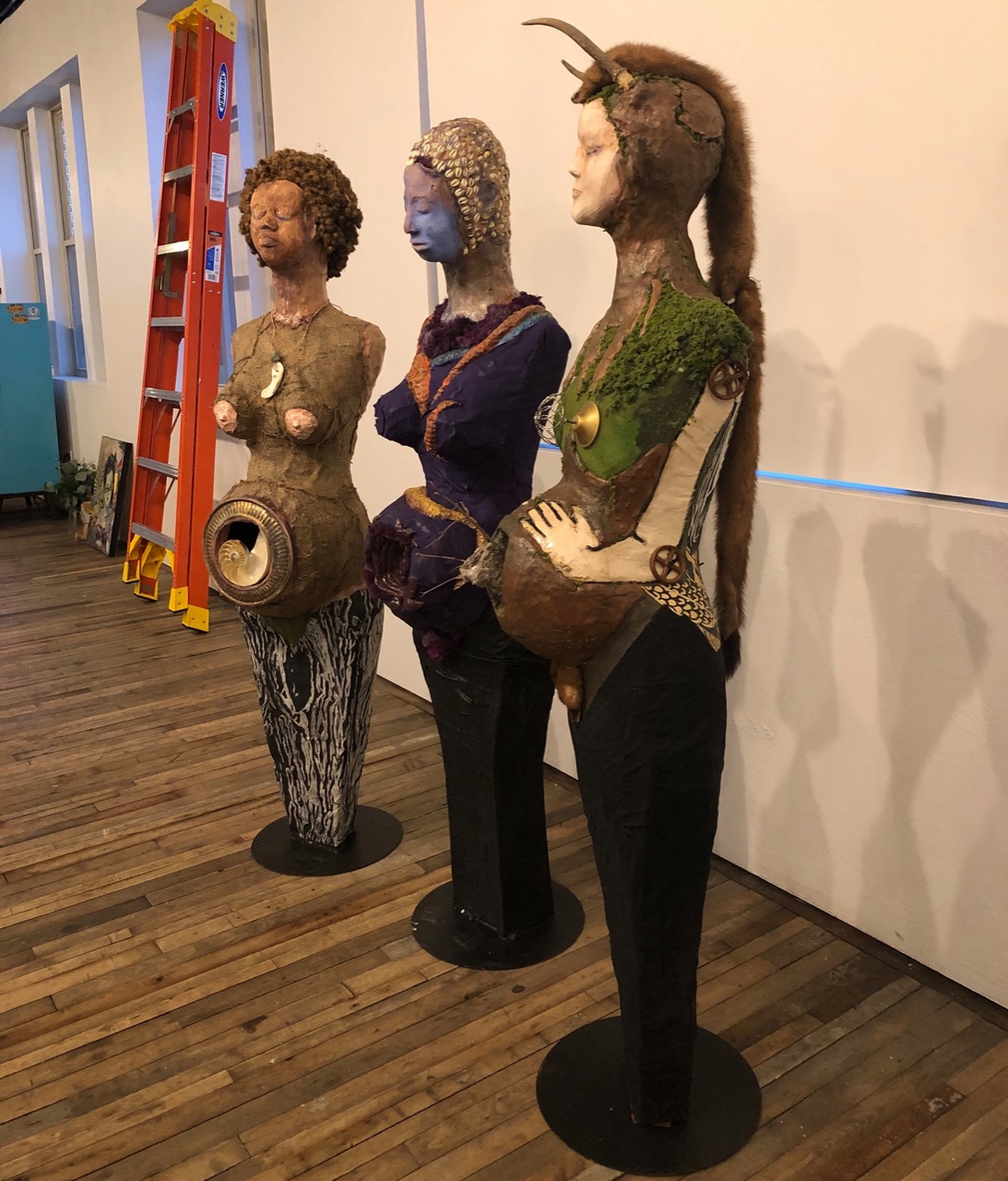 “Imagine if Women Ruled the Earth”- New works just dropped off at The…
