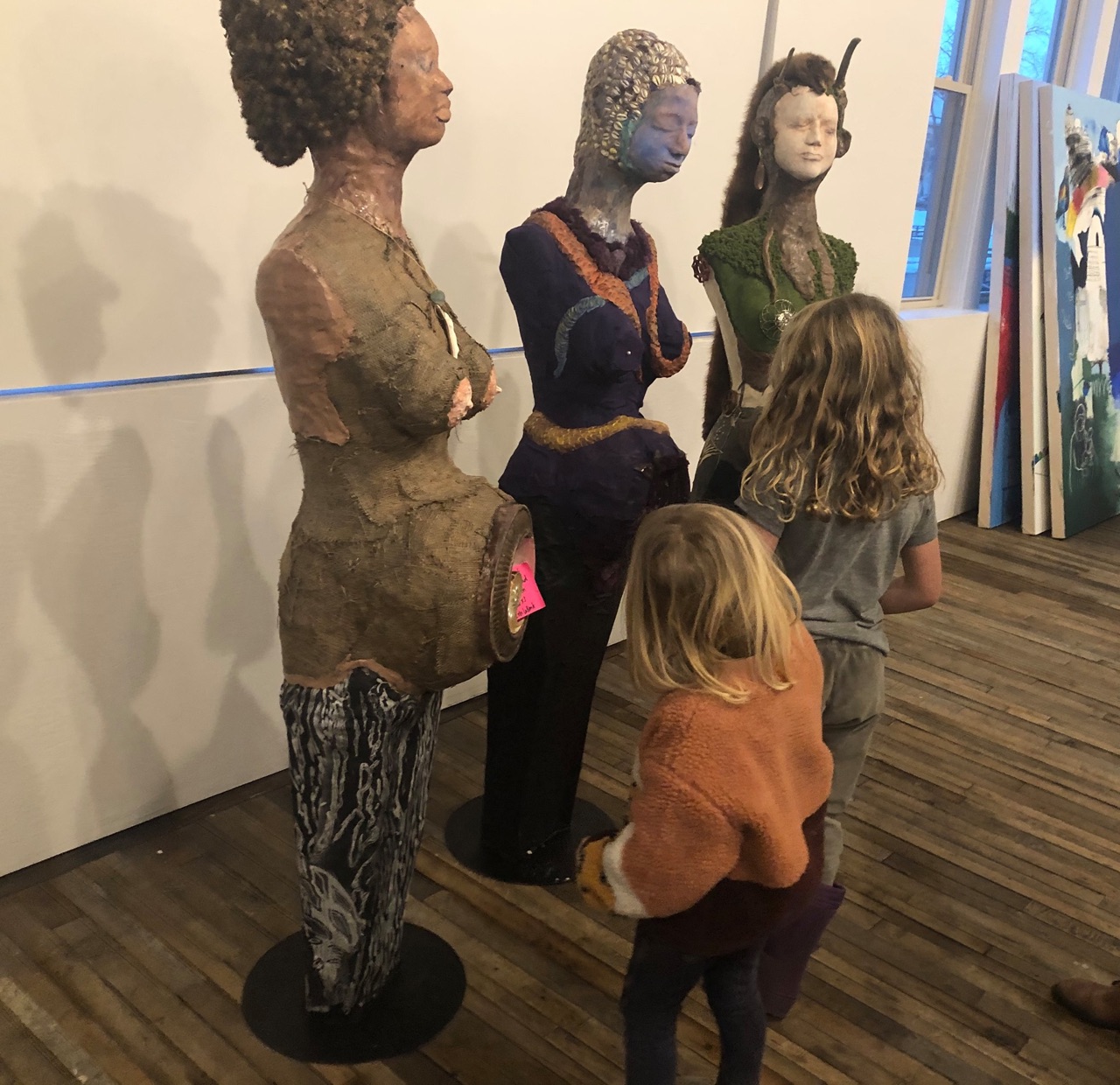 “Imagine if Women Ruled the Earth”- New works just dropped off at The…