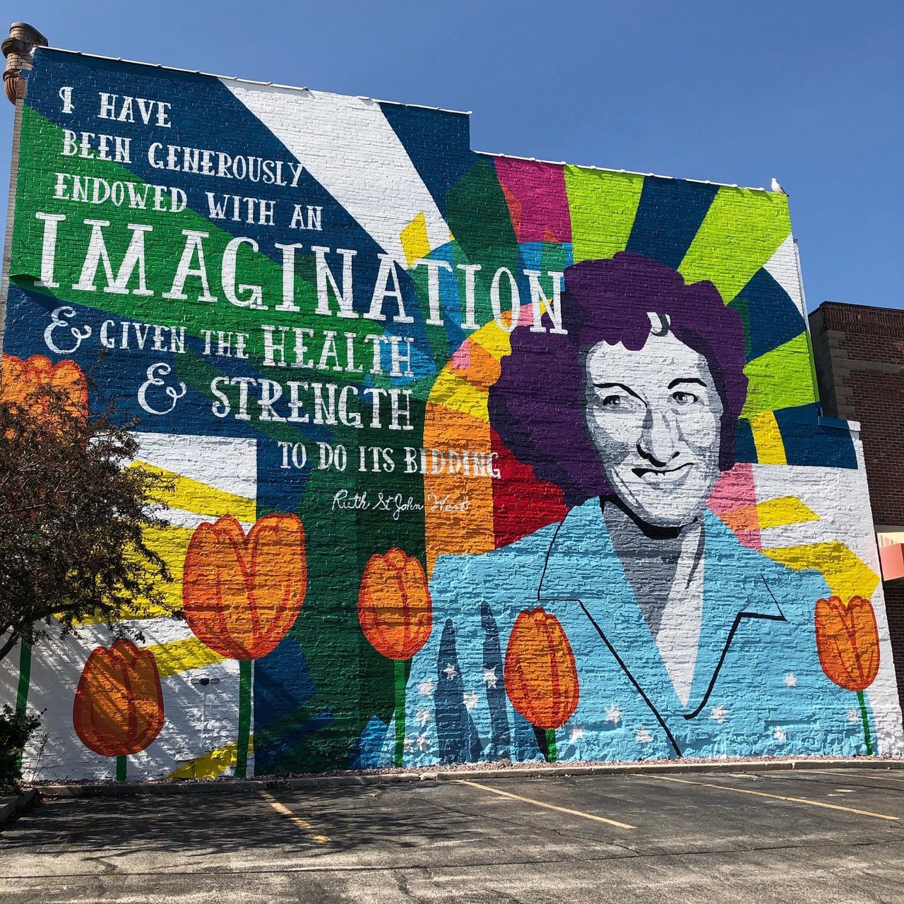 An amazing mural in Manitowoc, Wisconsin, painted by erinlabonte…
