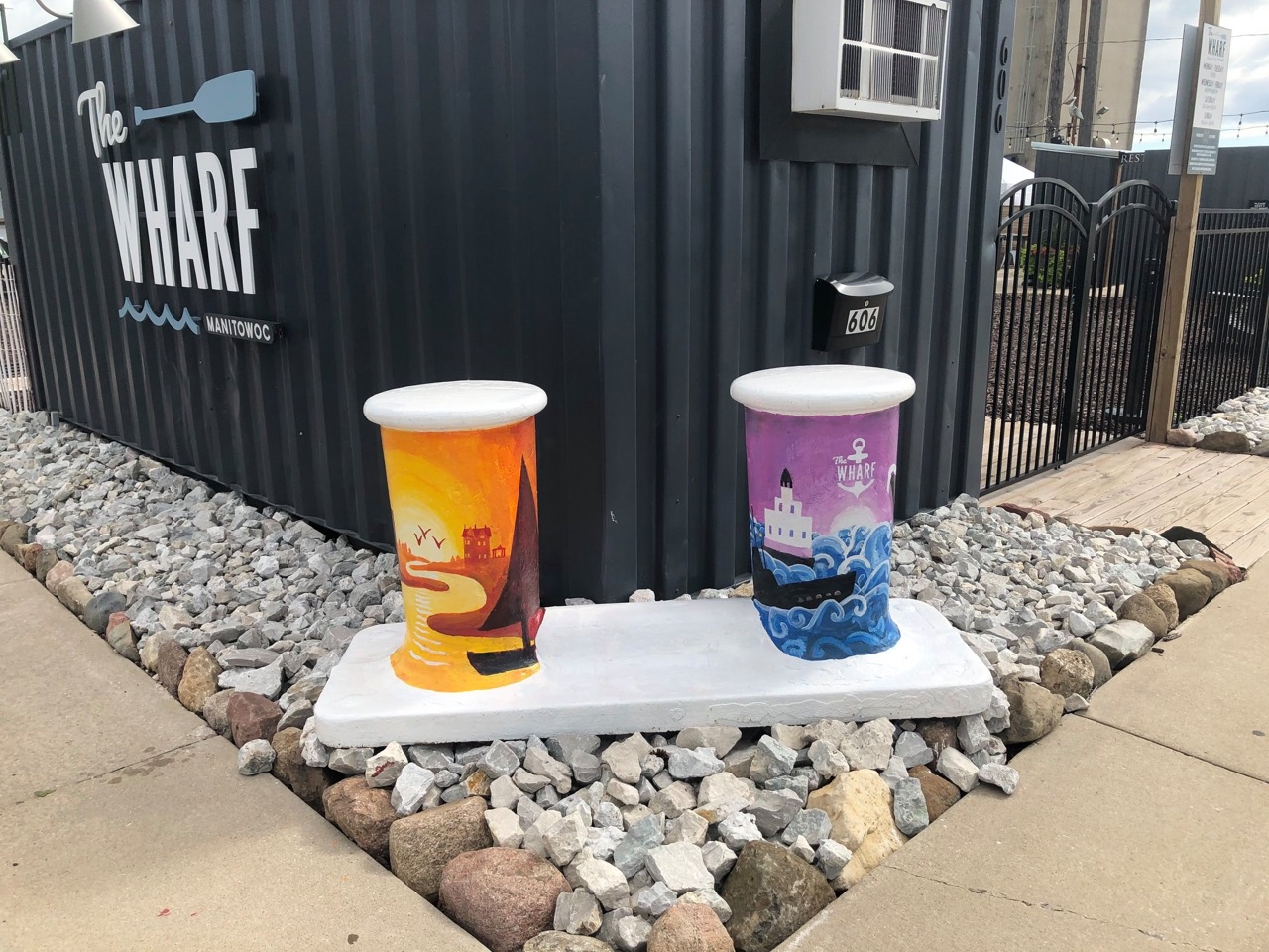 Finished designing & painting for this fun project @ The Wharf…