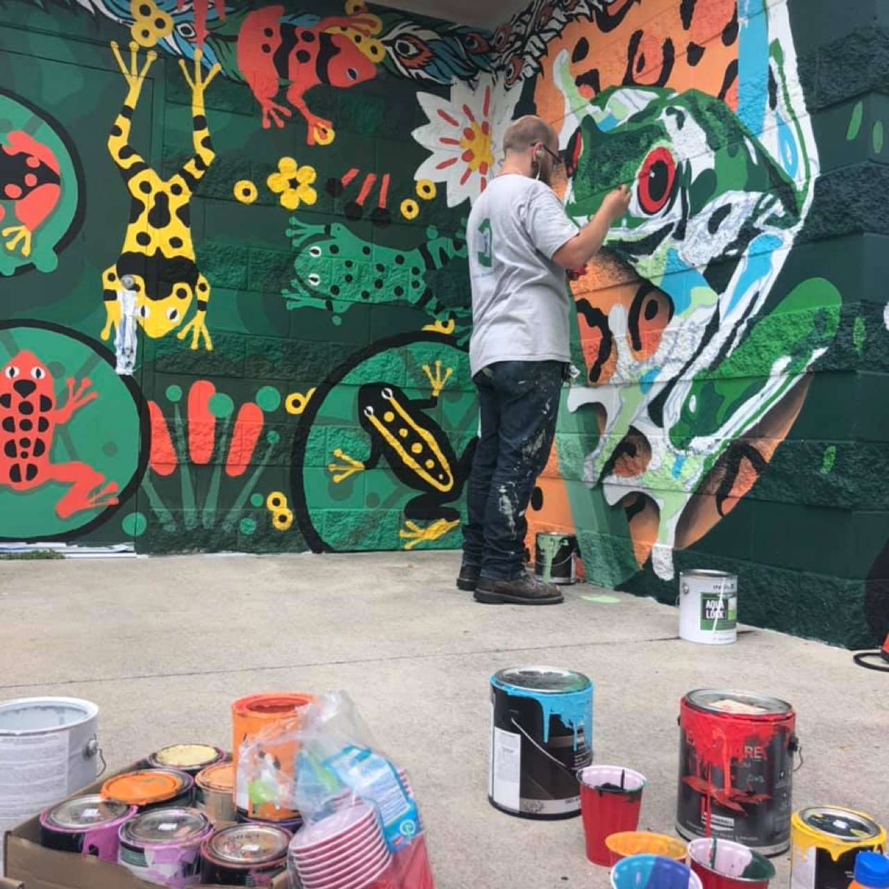Our latest mural is coming to life in Lincoln Park!