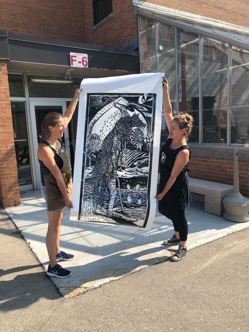 We had a really good time today printing with friends @Really Big…