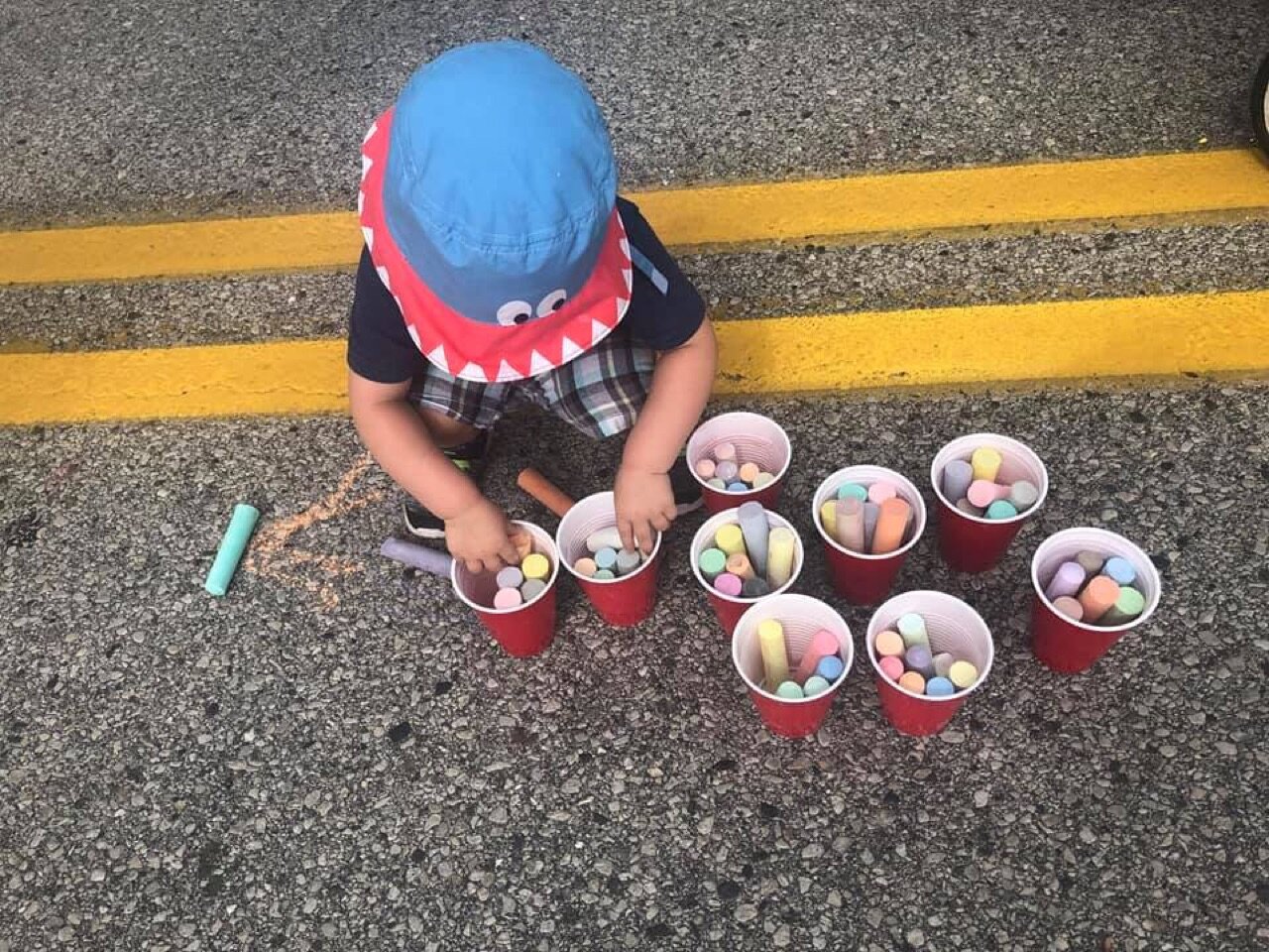 We had fun getting chalky at Soar on the Shore.