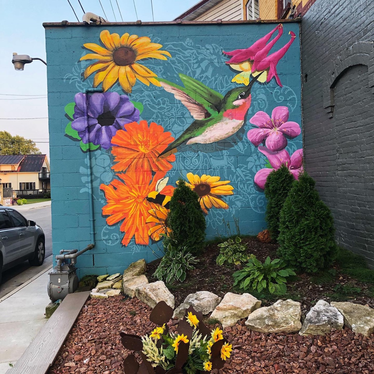 Algoma’s newest mural done by Yonder’s Erin La Bonte and Don Krumpos.