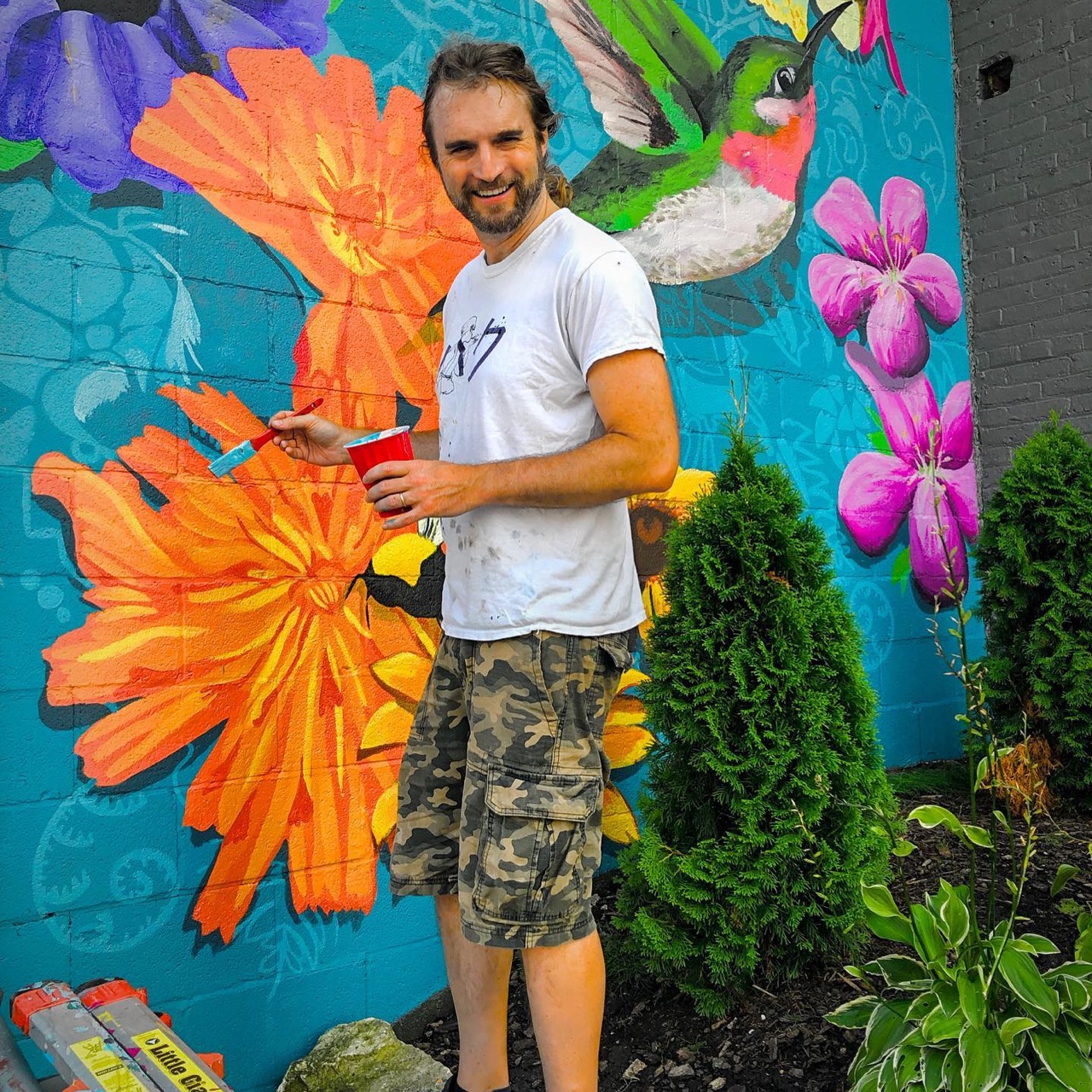 Algoma’s newest mural done by Yonder’s Erin La Bonte and Don Krumpos.