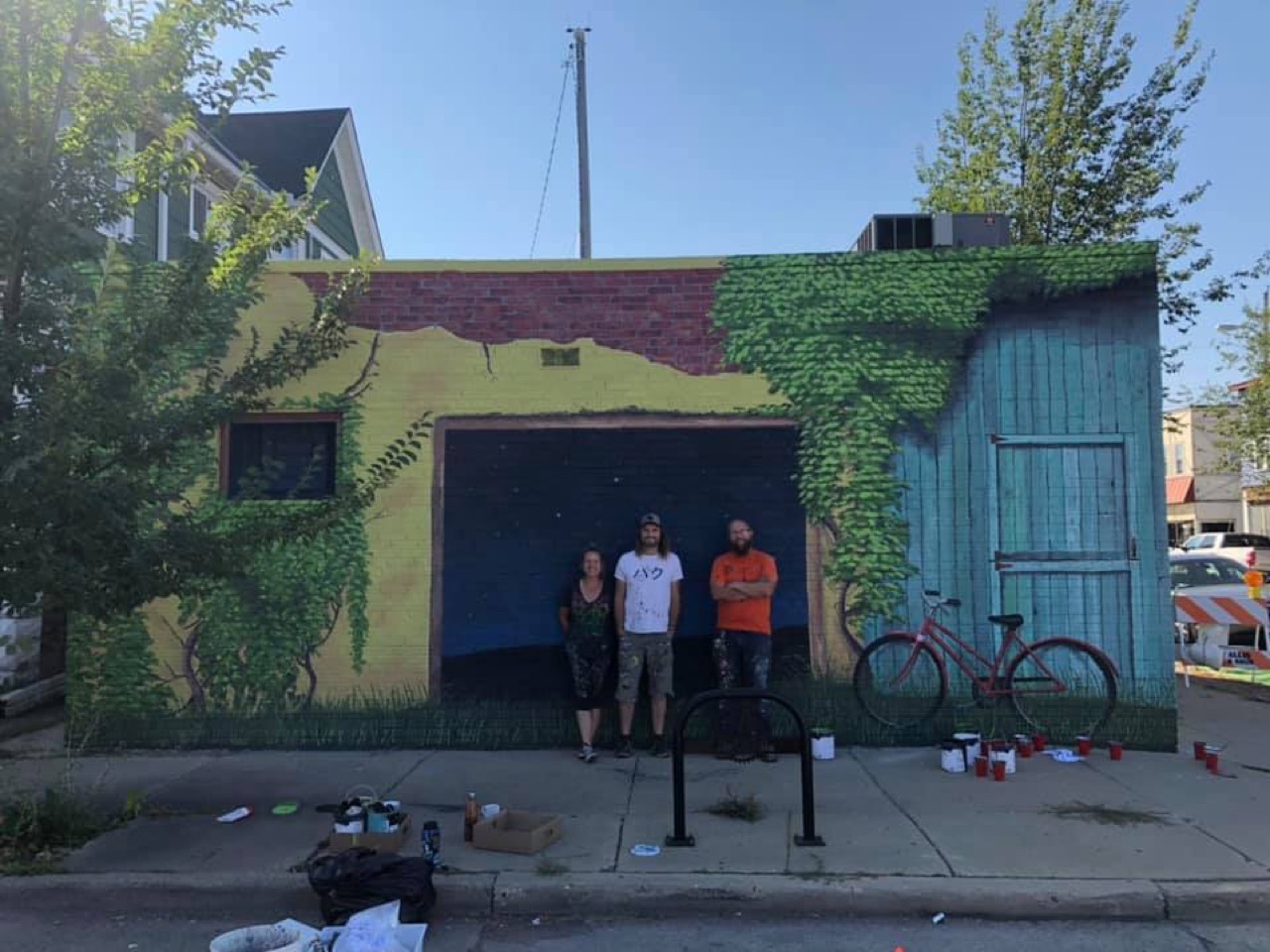 We did a little something different for this mural.