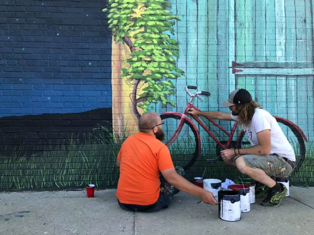 We did a little something different for this mural.