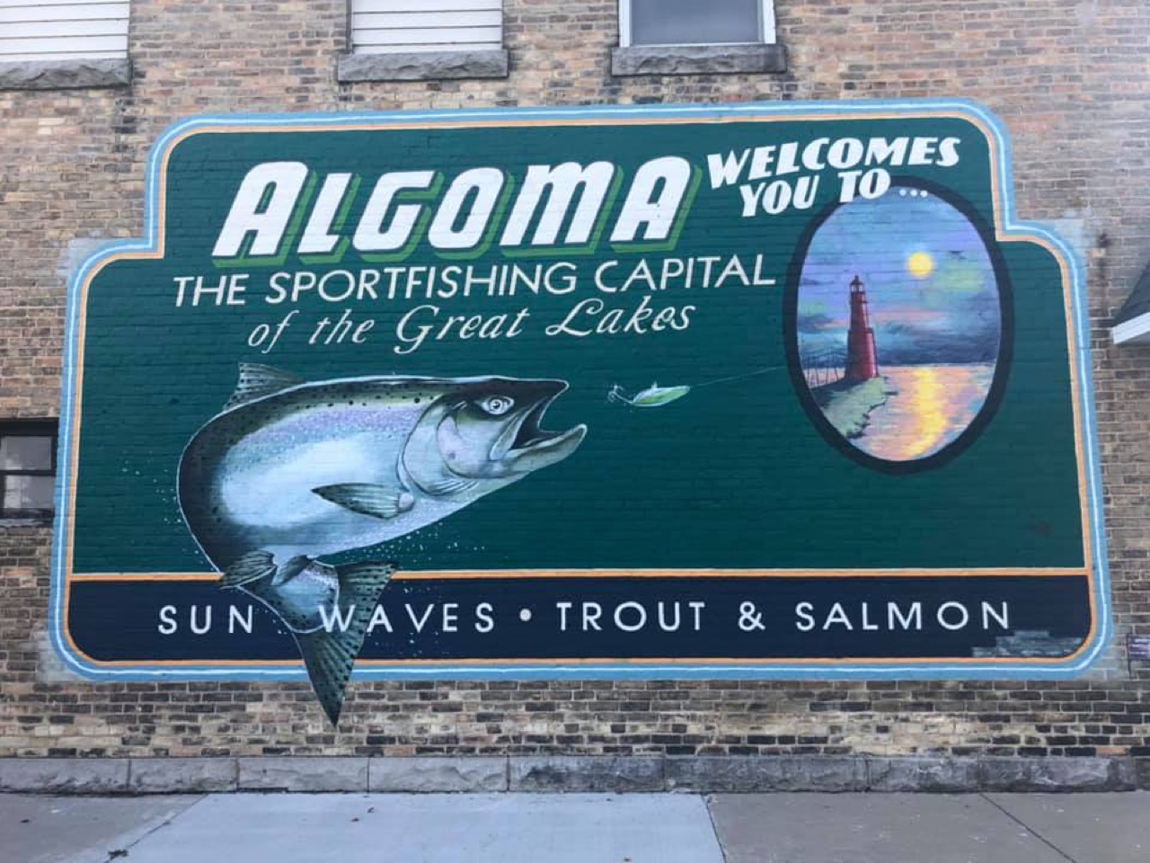 The Algoma Sport Fishing Mural