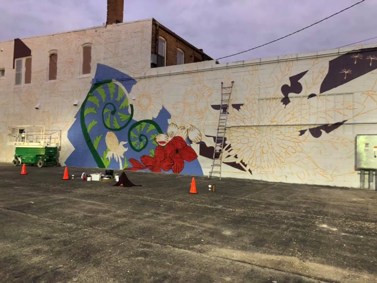 Our largest canvas yet, and in my hometown.