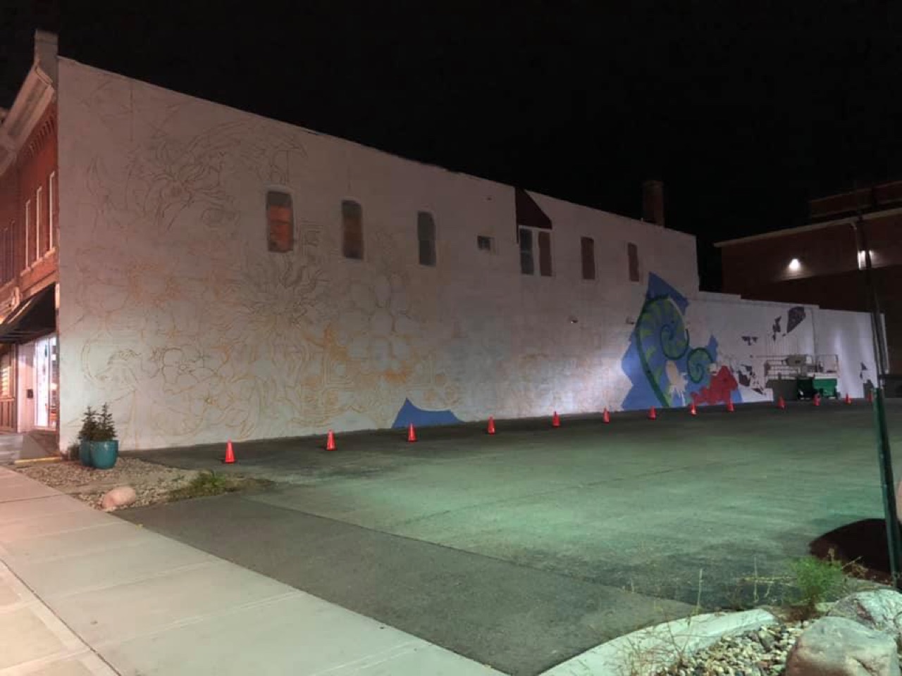 Our largest canvas yet, and in my hometown.