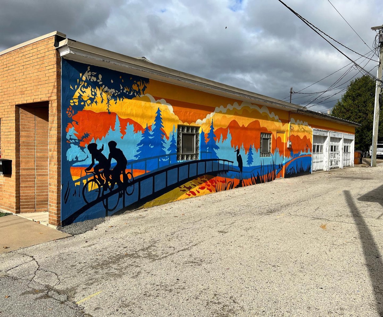 Our community painted a mural together.