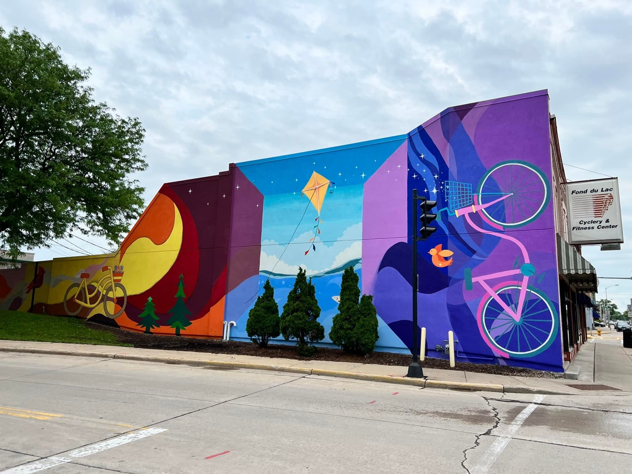A regular passerby during the process of this mural smiled and said…