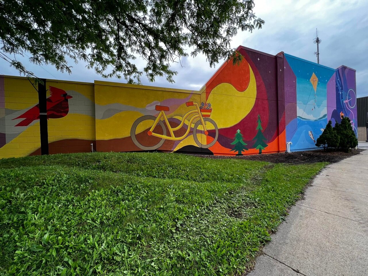 A regular passerby during the process of this mural smiled and said…