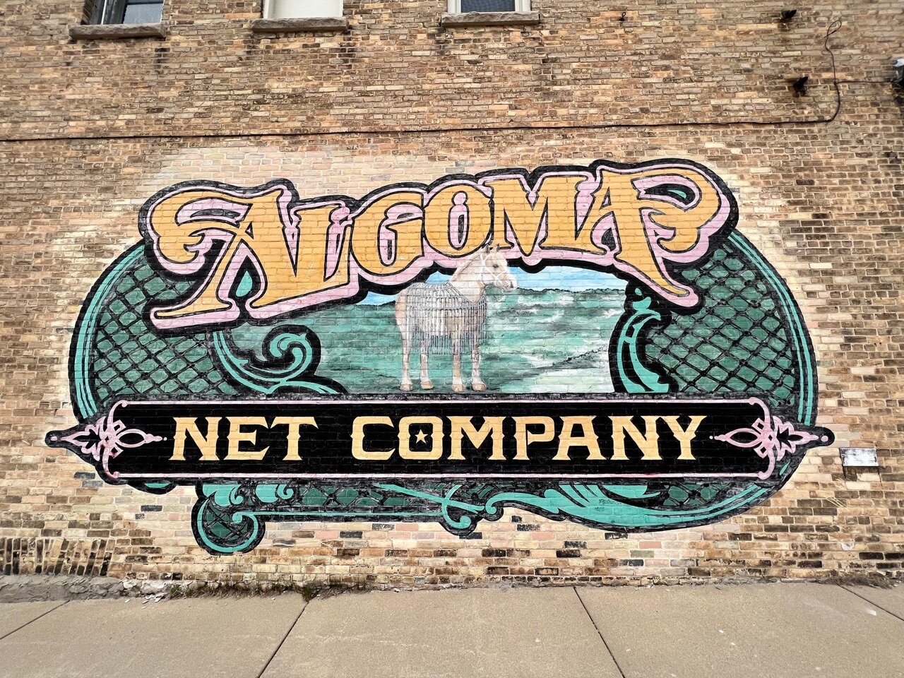 We put a fresh coat of paint on this mural, originally painted in 2007…