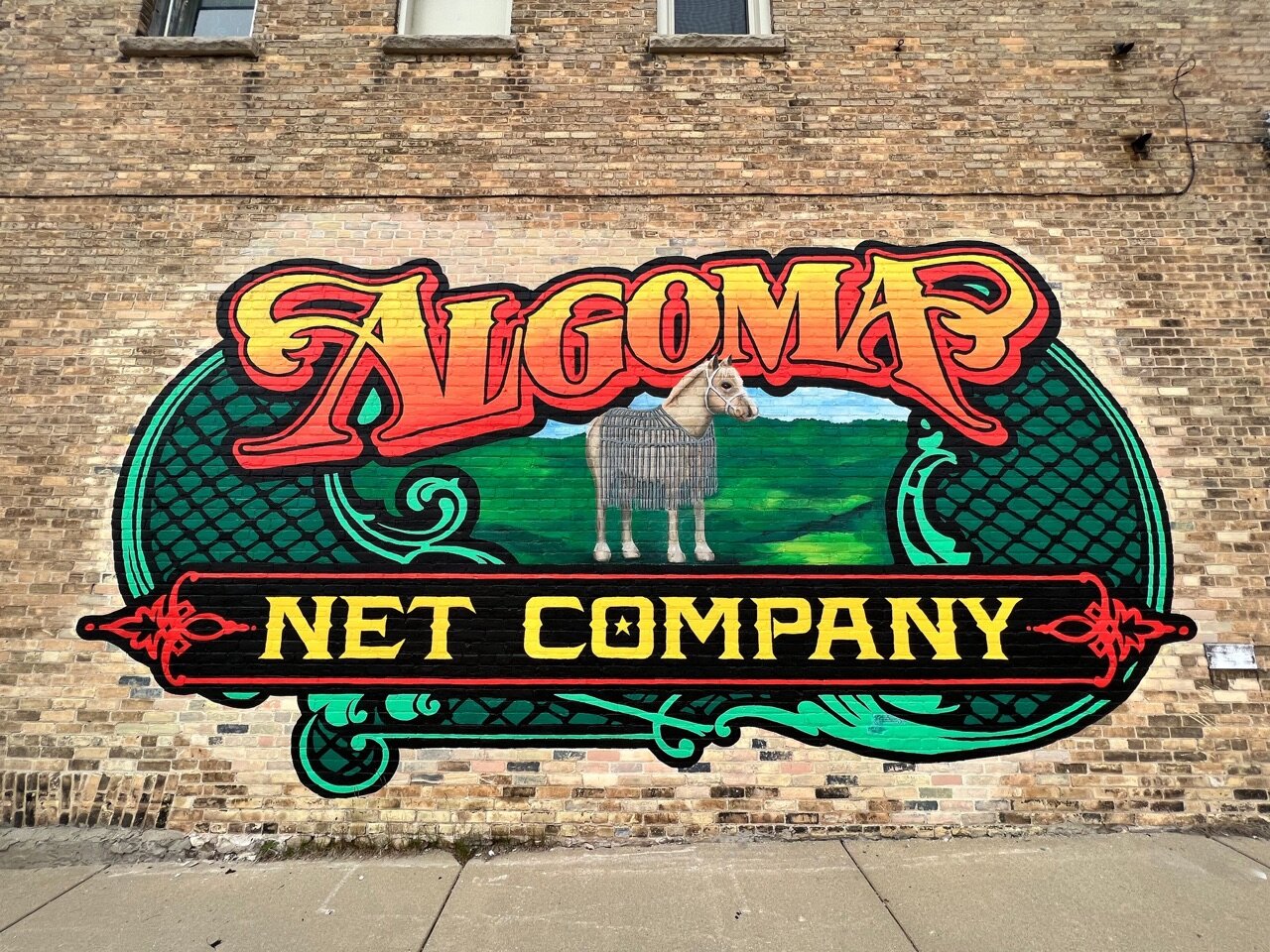 We put a fresh coat of paint on this mural, originally painted in 2007…