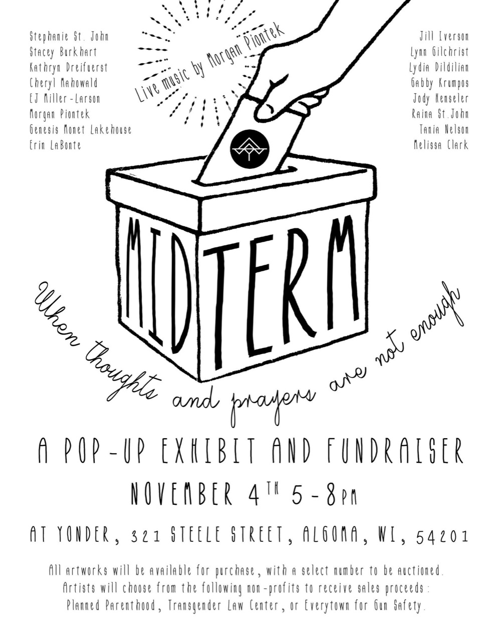 We are looking forward to tomorrow night for First Friday: Midterm…