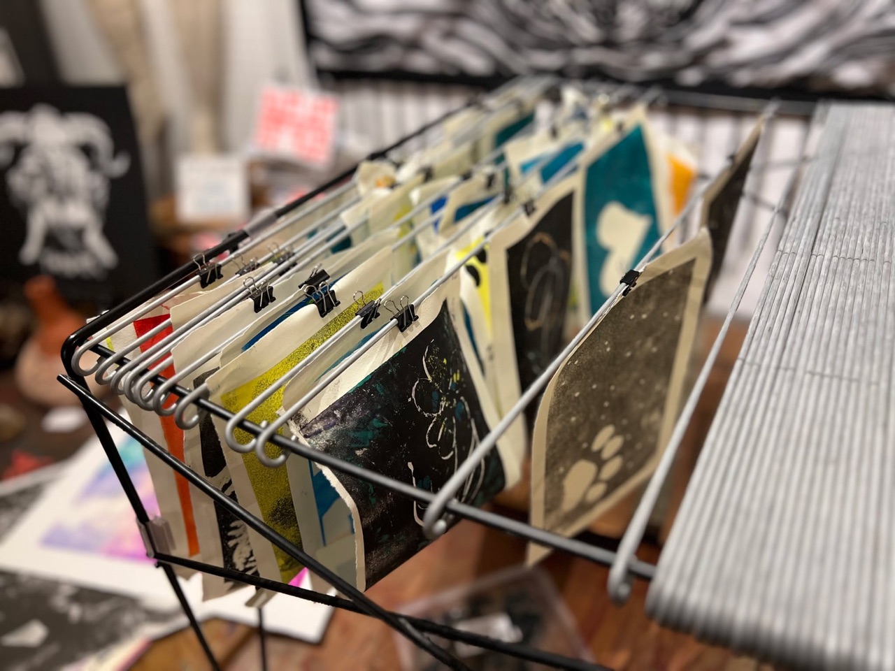 We had a great group of printmakers at Yonder last night!