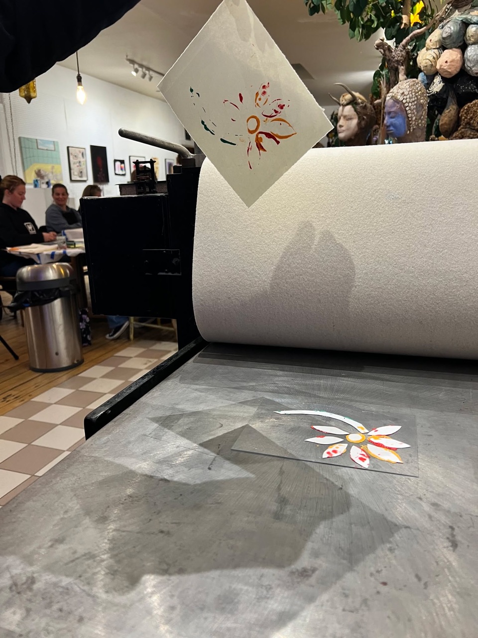 We had a great group of printmakers at Yonder last night!