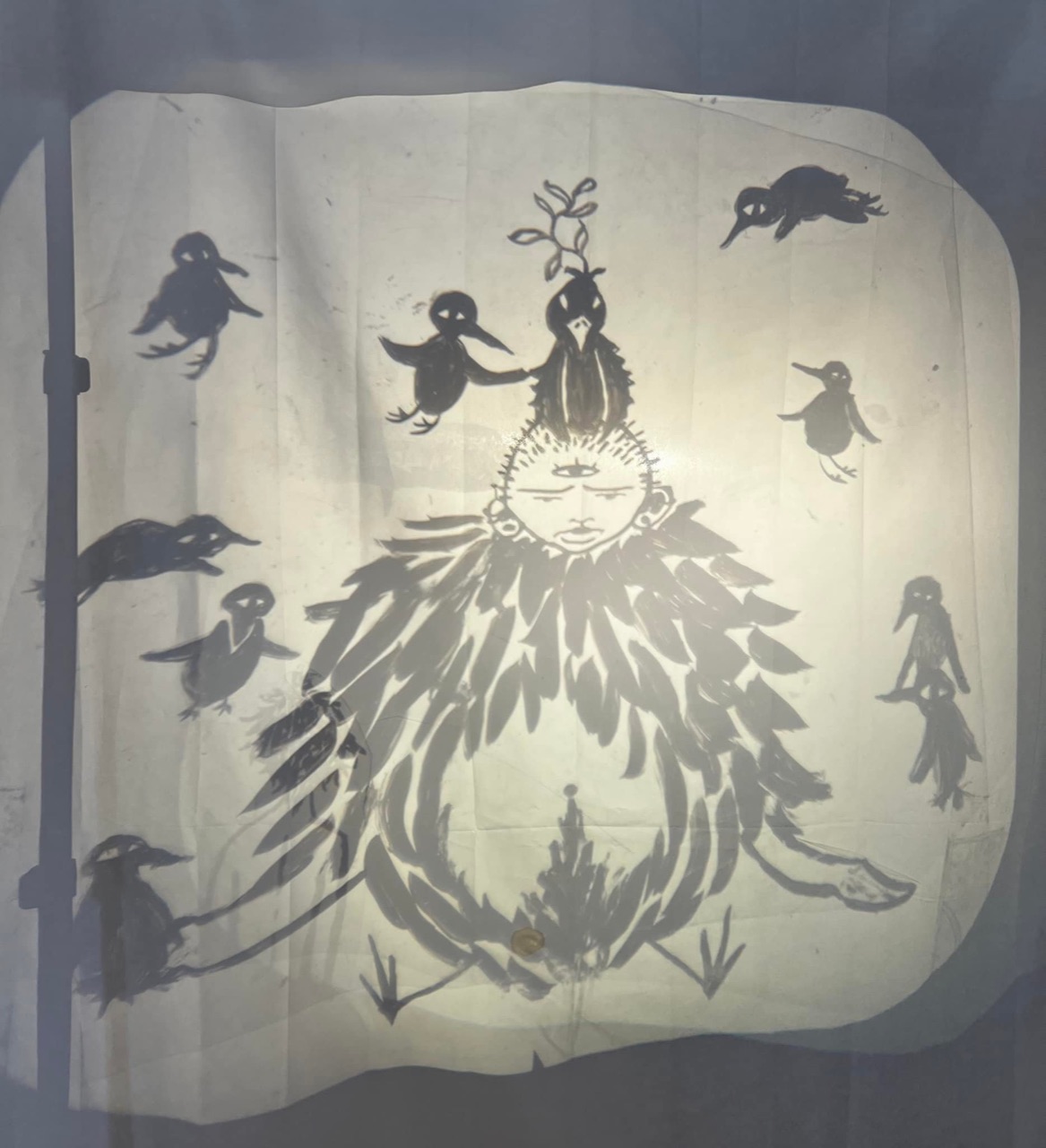 Puppeteers convened to craft new paper worlds at Yonder today to…