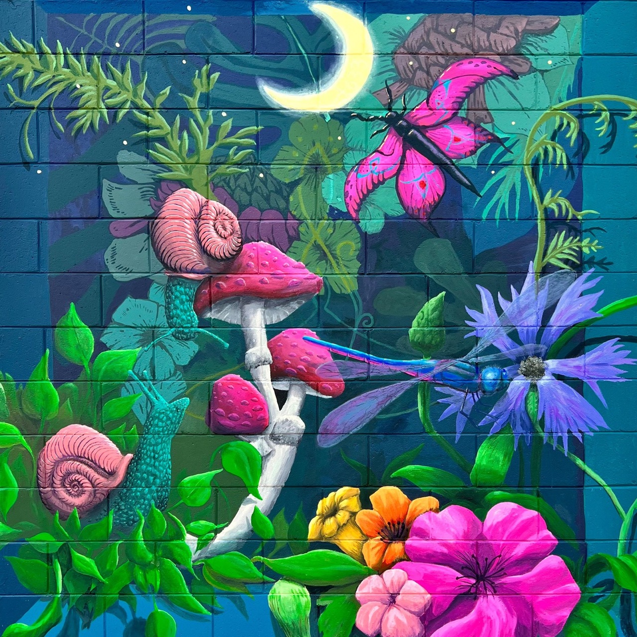 Just completed this magical little mural in downtown Algoma.