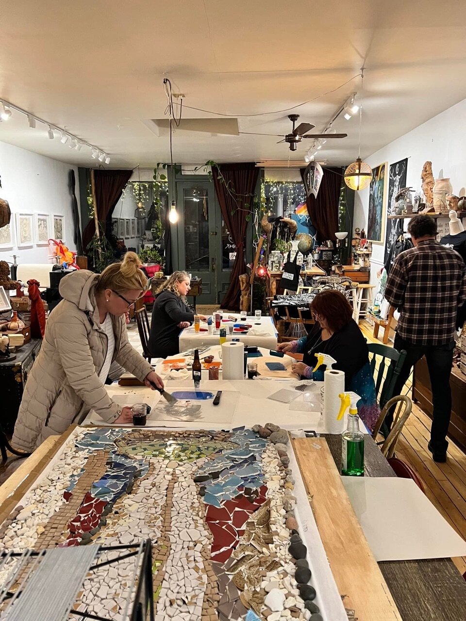 Great night of printmaking at Yonder last night!