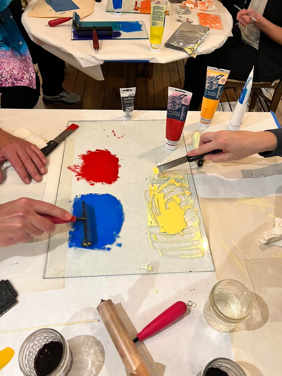 Great night of printmaking at Yonder last night!